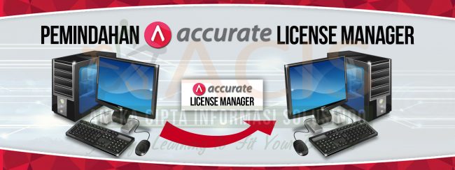 Memindahkan ACCURATE License Manager