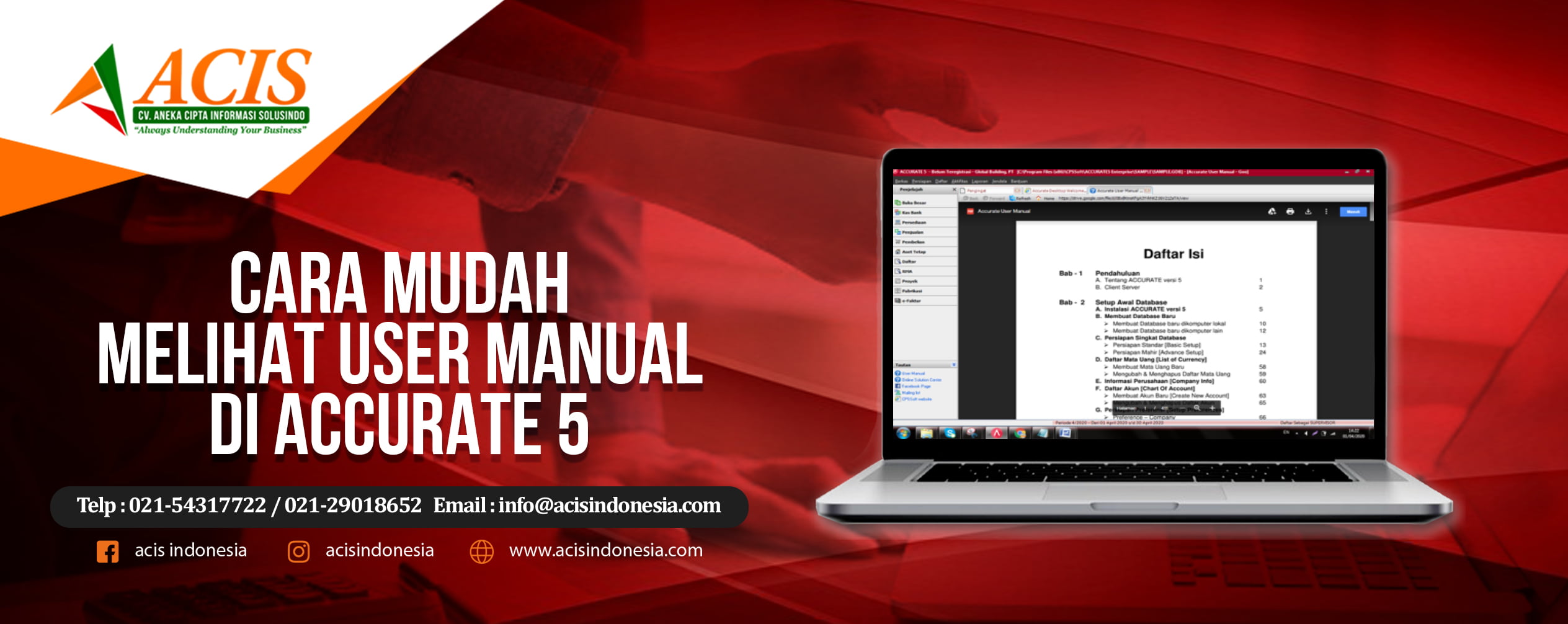 Cara Mudah Melihat User Manual Di Accurate 5