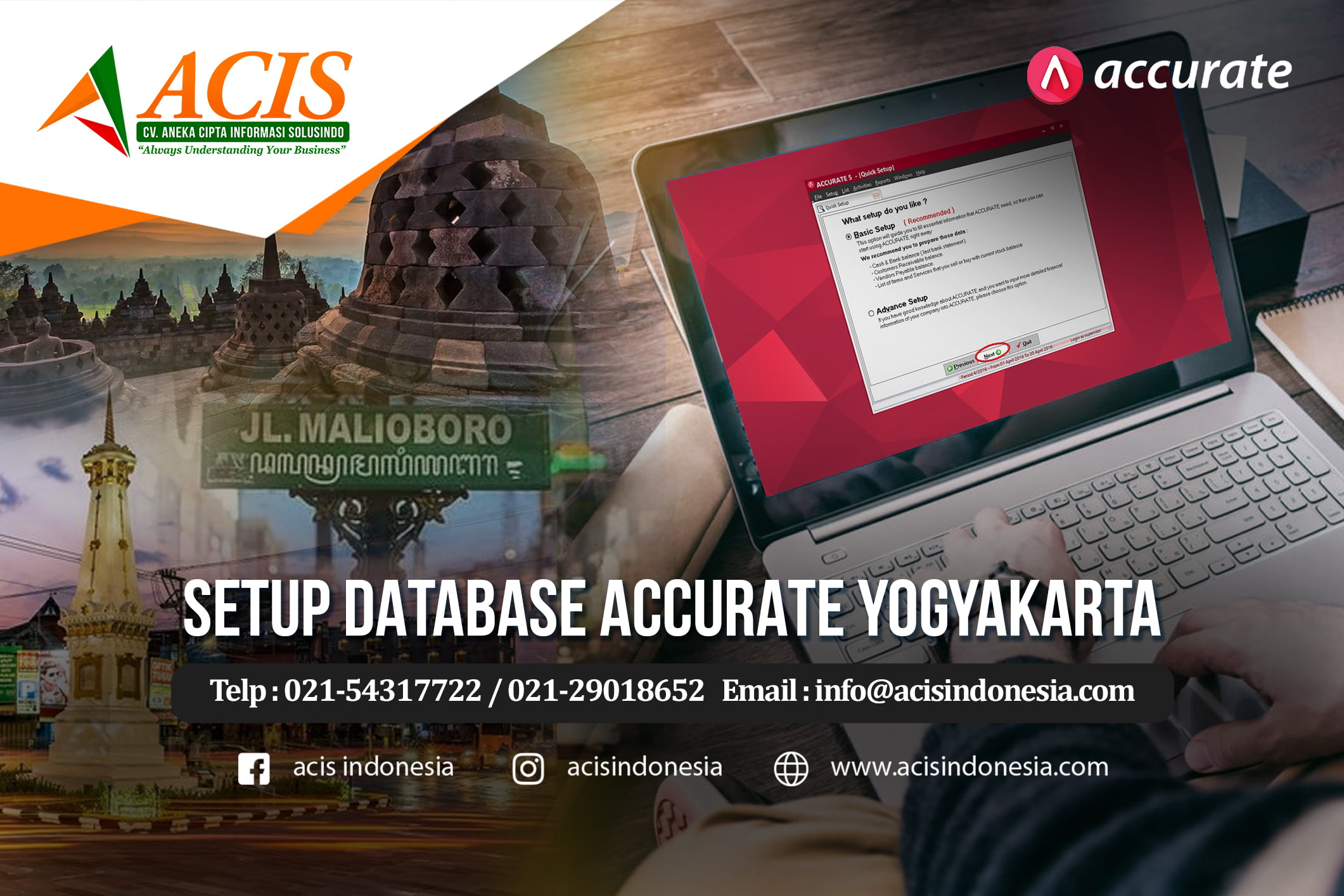 setup database accurate yogyakarta setup database accurate yogyakarta