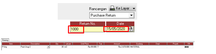 Cara Input Retur pembelian di Accurate
