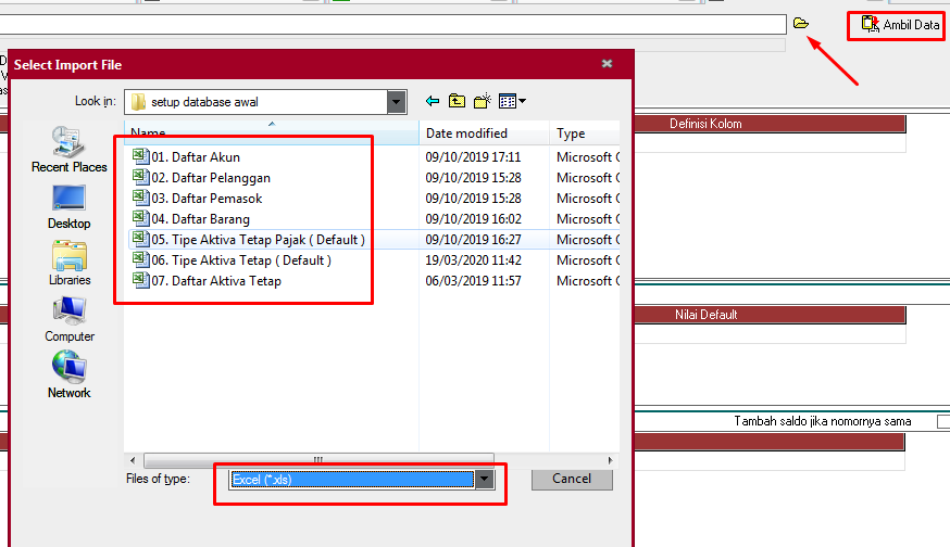 cara import barang jasa ke Accurate