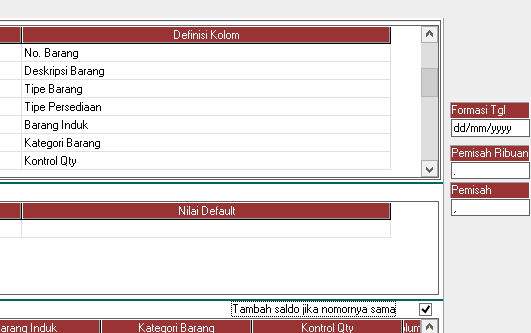 cara import barang jasa ke Accurate